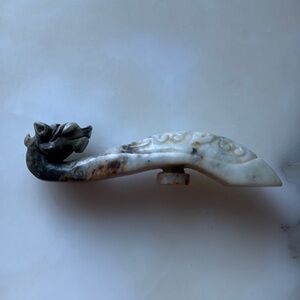 Carved Jade Dragon Hook